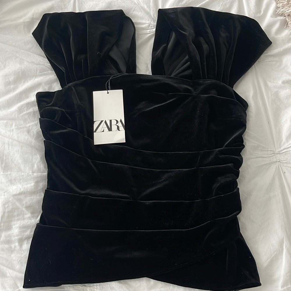 Beautiful Zara Velvet top